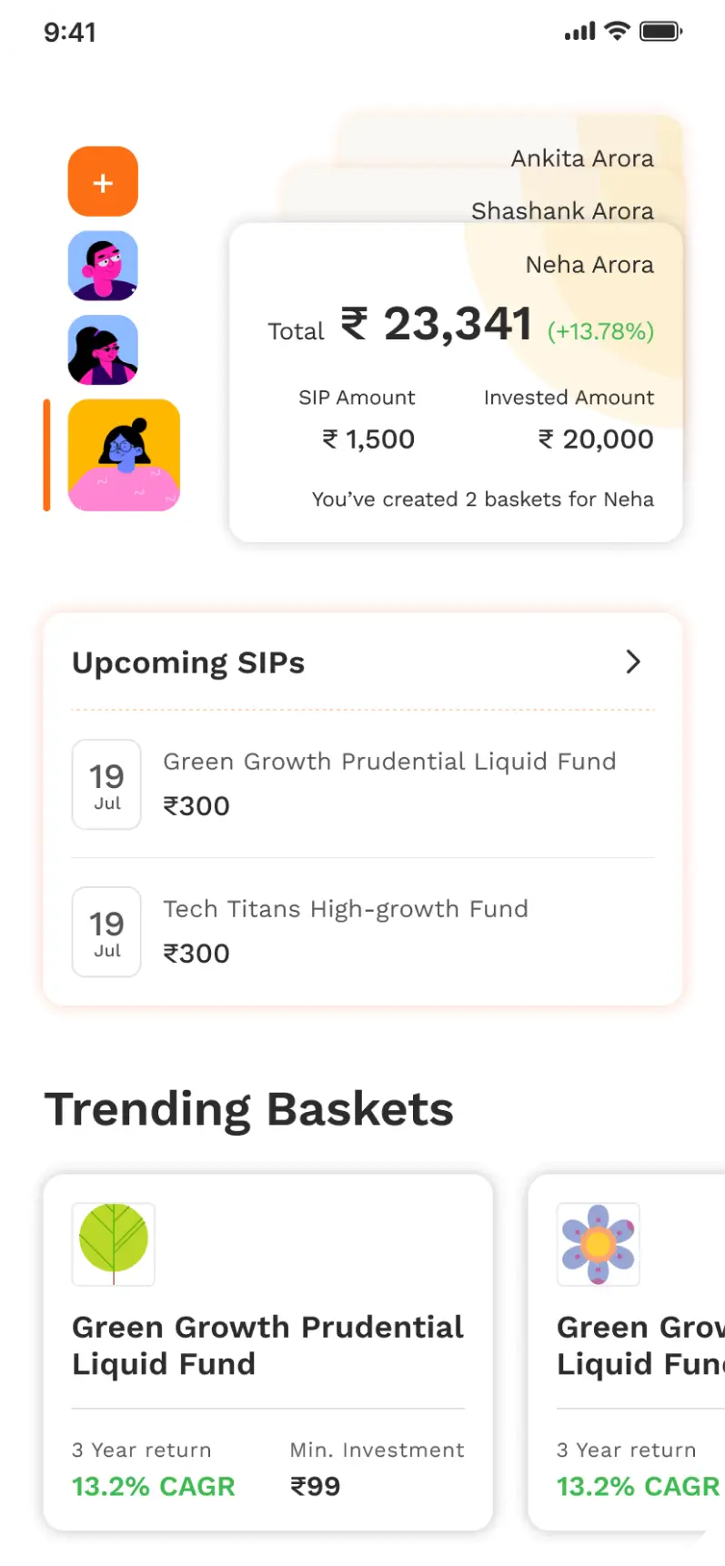 App Screen 1 - Goal Setup